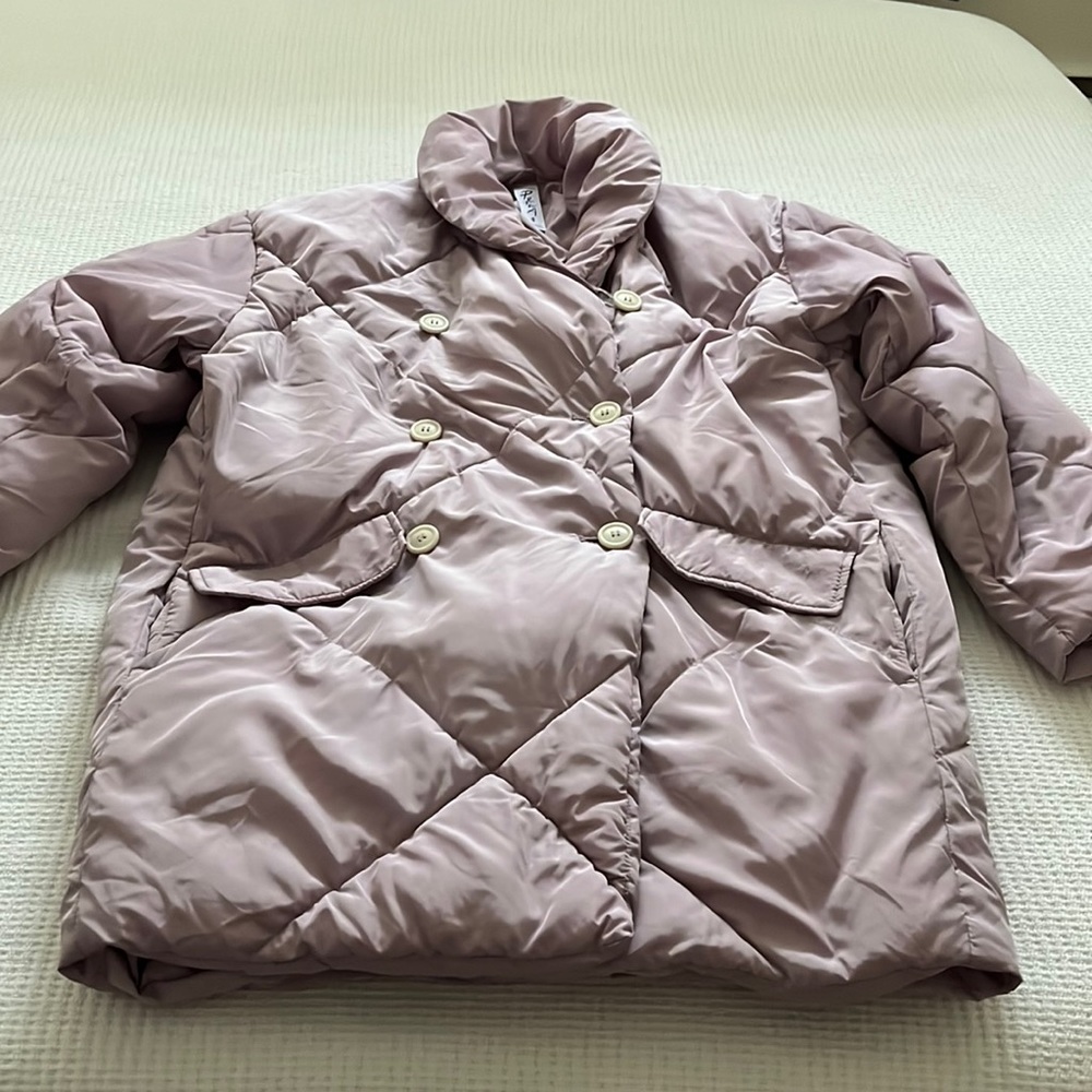 Free People Ella Puffer in Lilac/Light Violet